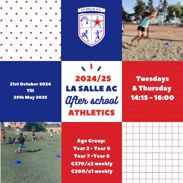 La Salle Athletics Club After-School classes 2024 / 2025